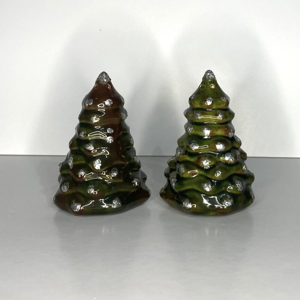 Vintage Christmas Tree Salt & Pepper Shakers